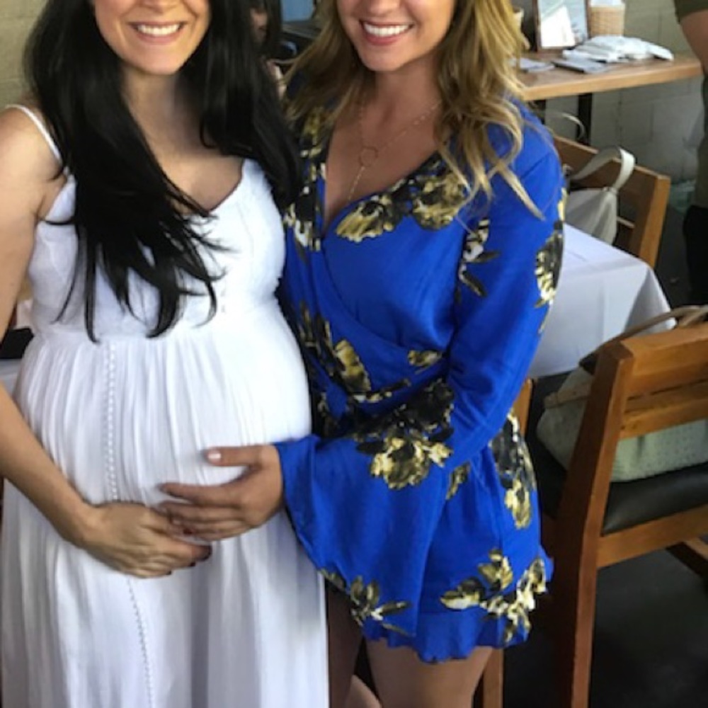 Blue floral romper - Picture 4 of 4